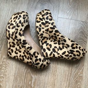 Steve Madden Leopard wedges.